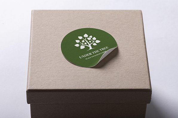 Logo stickers for packaging