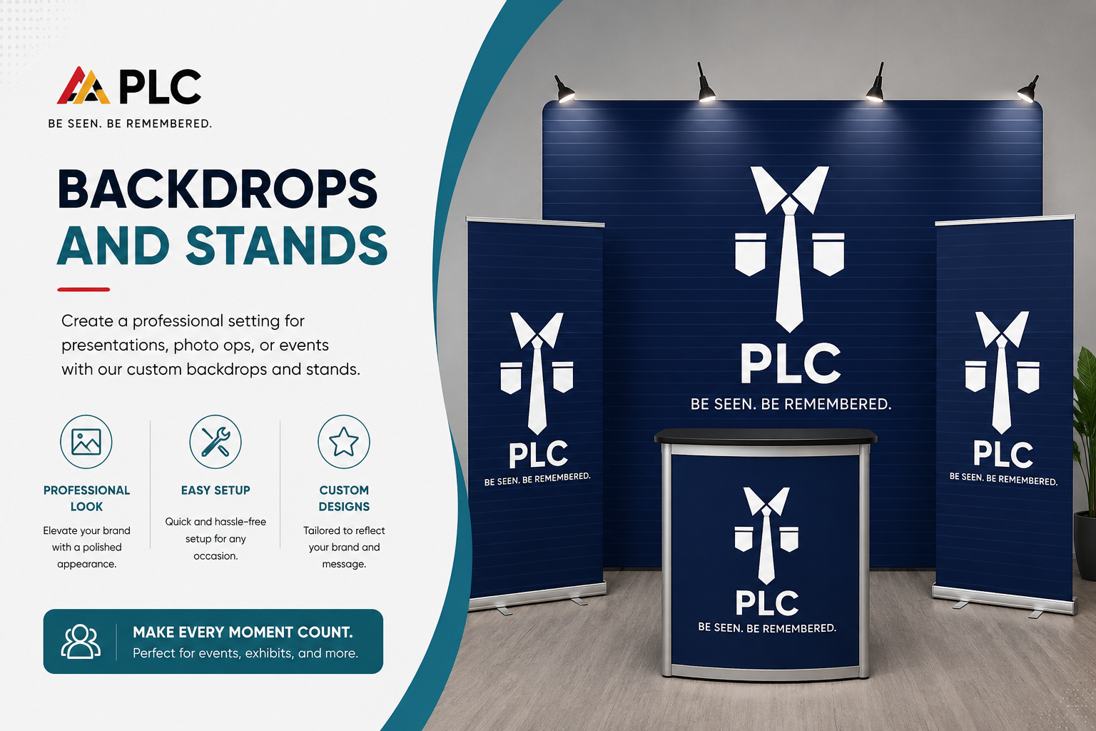 Backdrops and stands