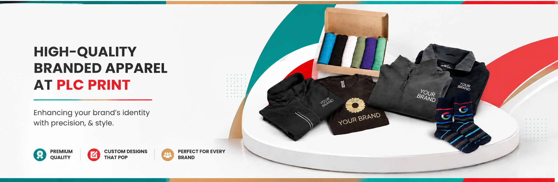 High-quality branded apparel at PLC Print