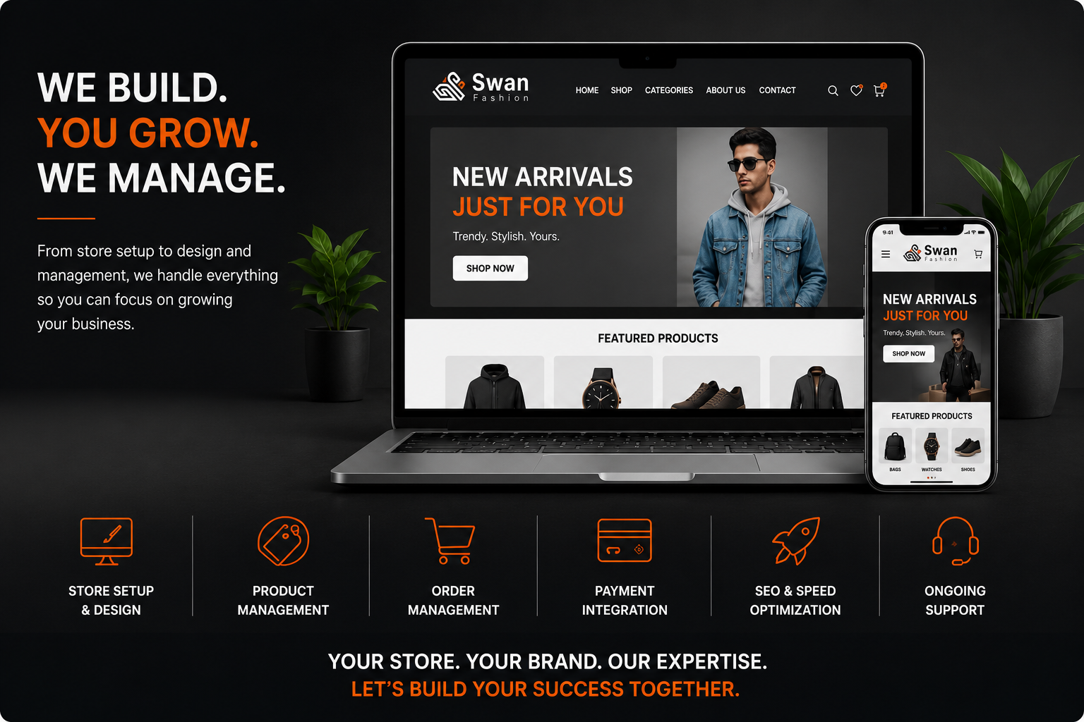 Branded storefront example