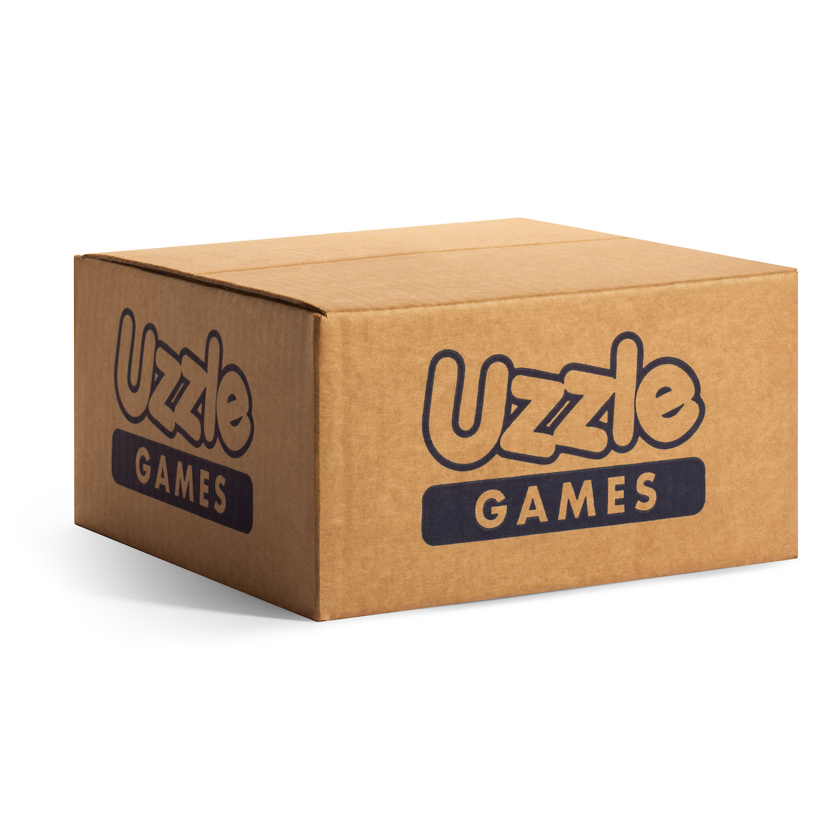 Custom shipping box printed with a brand logo