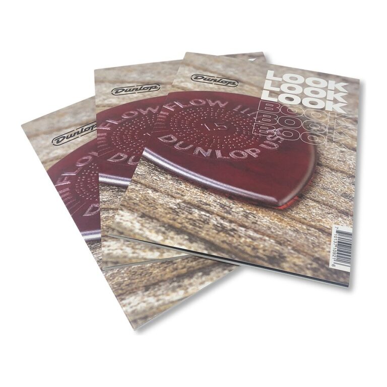 Offset printed Dunlop lookbook catalogs, produced by PLC Print